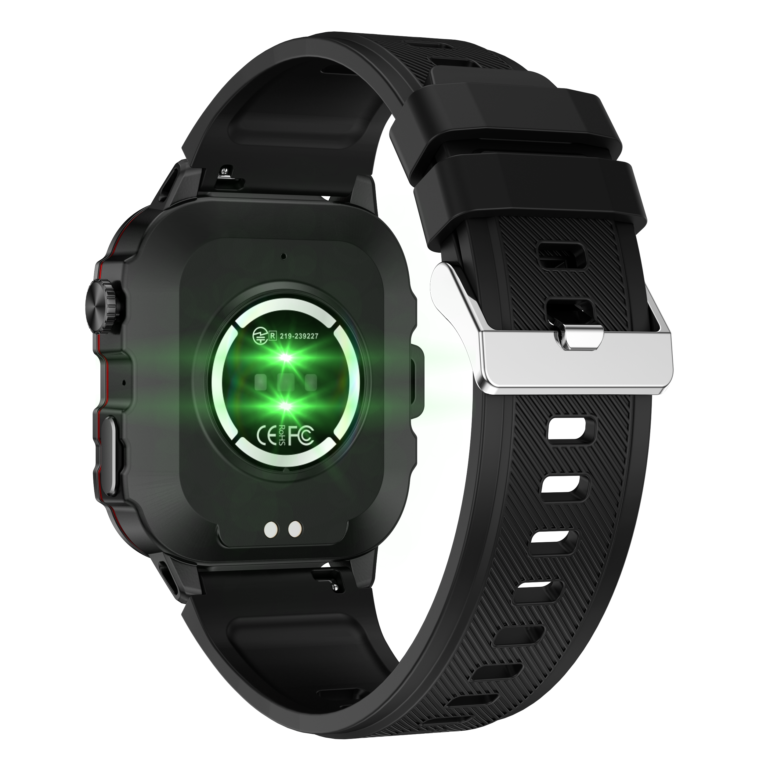 Sport Smartwatch QX11 1.96 AI Voice Assistant 420mah outdoor smart watch 3ATM waterproof 30M Blood Oxygen Pressure Sleep Monitor