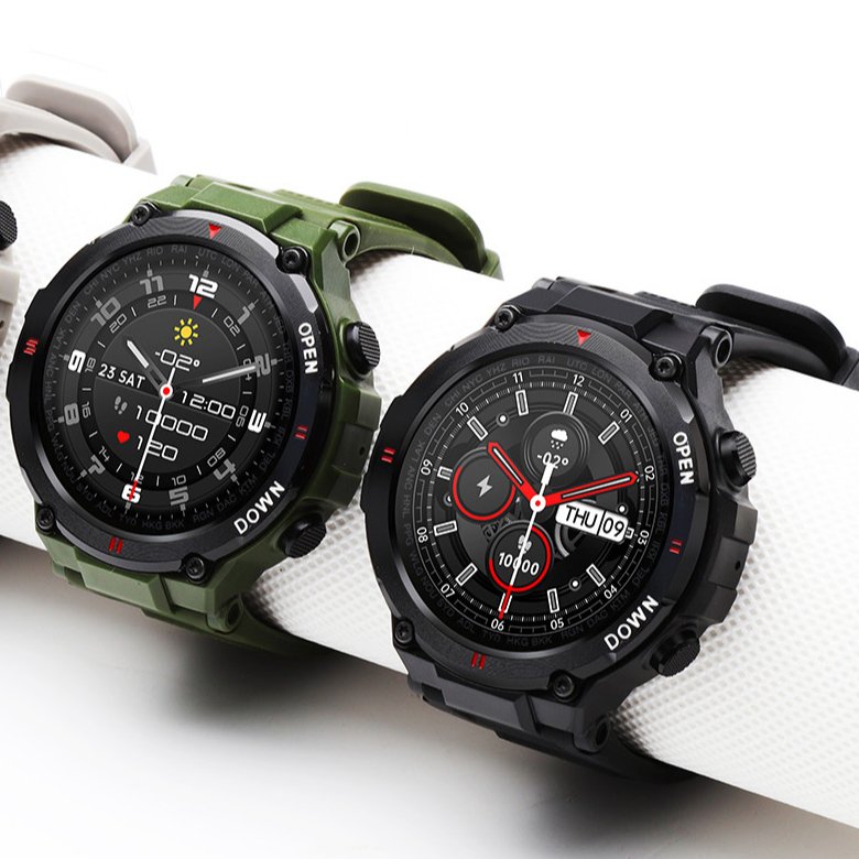2024 Men Fashion Sport Fitness Smart Watch K22 with BT Call Multifunction Music Control Waterproof Reloj Inteligente