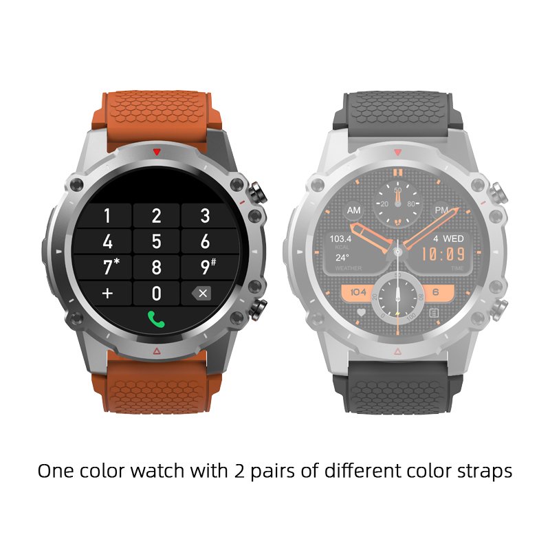 KarenM smart watch KM22 sports double straps BT calling 1.45inch screen men smartwatch