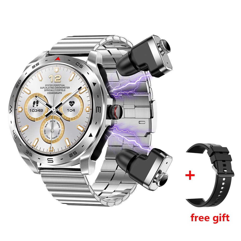 2 in 1 TWS T95 Smart Watch with Wireless Earbuds 1.52inch Screen Waterproof BT Call 400mah Battery Sports Headphones Smartwatch