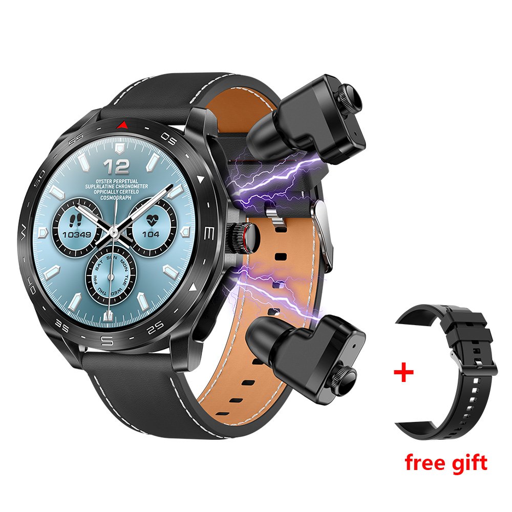 2 in 1 TWS T95 Smart Watch with Wireless Earbuds 1.52inch Screen Waterproof BT Call 400mah Battery Sports Headphones Smartwatch