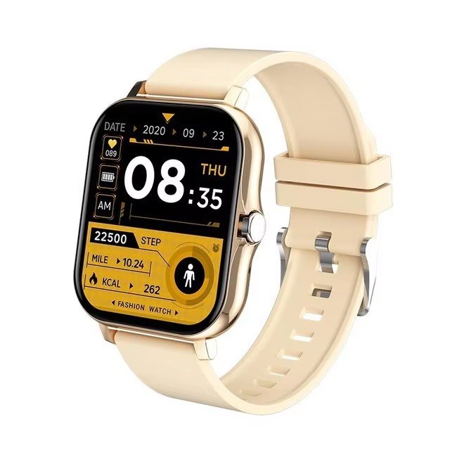 1.44 Inch Silicone Strap Smart Watch Wristwatch Magnetic Charging Sport IP67 Waterproof Heart Rate Sleep Monitoring Smartwatch