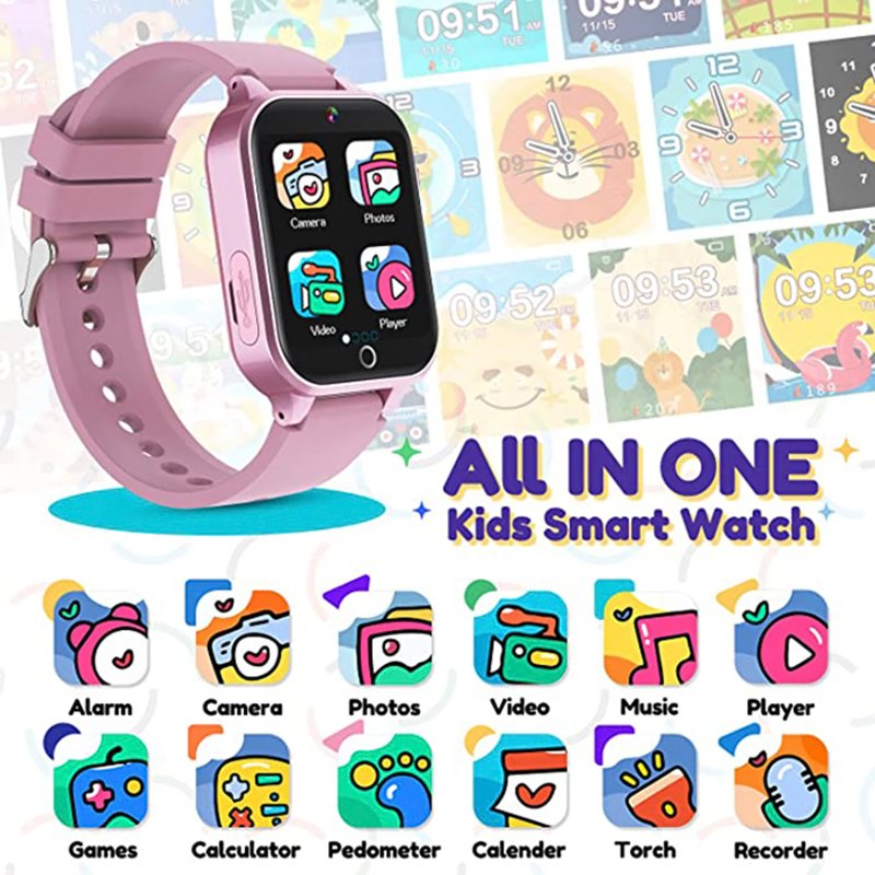 Wholesale S07 Gaming Kids Smartwatch Voice Video Recorder Kids Waterproof Smart Watch Gift With 26 Game HD Camera Gift For Boys