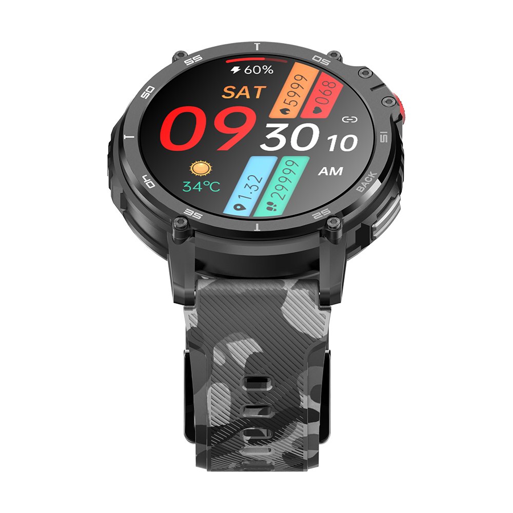 C22 Smart Watch Local Music Player 1GB+4GB Large Memory 1.6 Inch HD Screen 24 Sports Modes BT Calling Watch for Men 2023