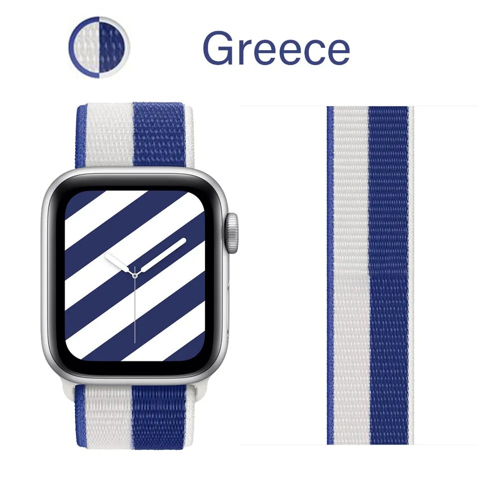126+ Colors Breathable Smart Fabric Loop Replacement Sport NylonWatch Strap Band for Apple Watch Ultra 8 7 6 5 4