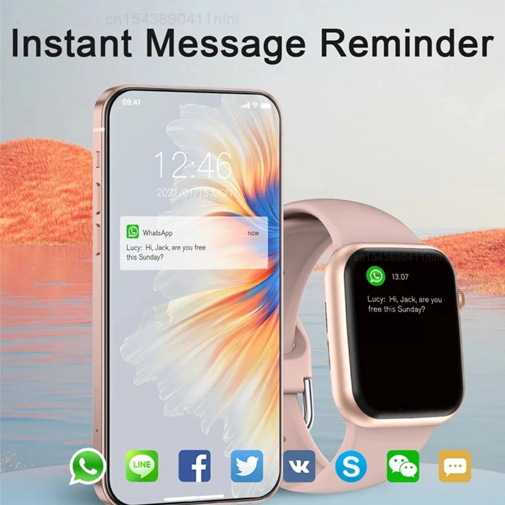 2023 Smartwatch Series 8 Smart Watch BT Call Custom Watch Face Waterproof Men Women Watch With Sim Card PK H11Ultra