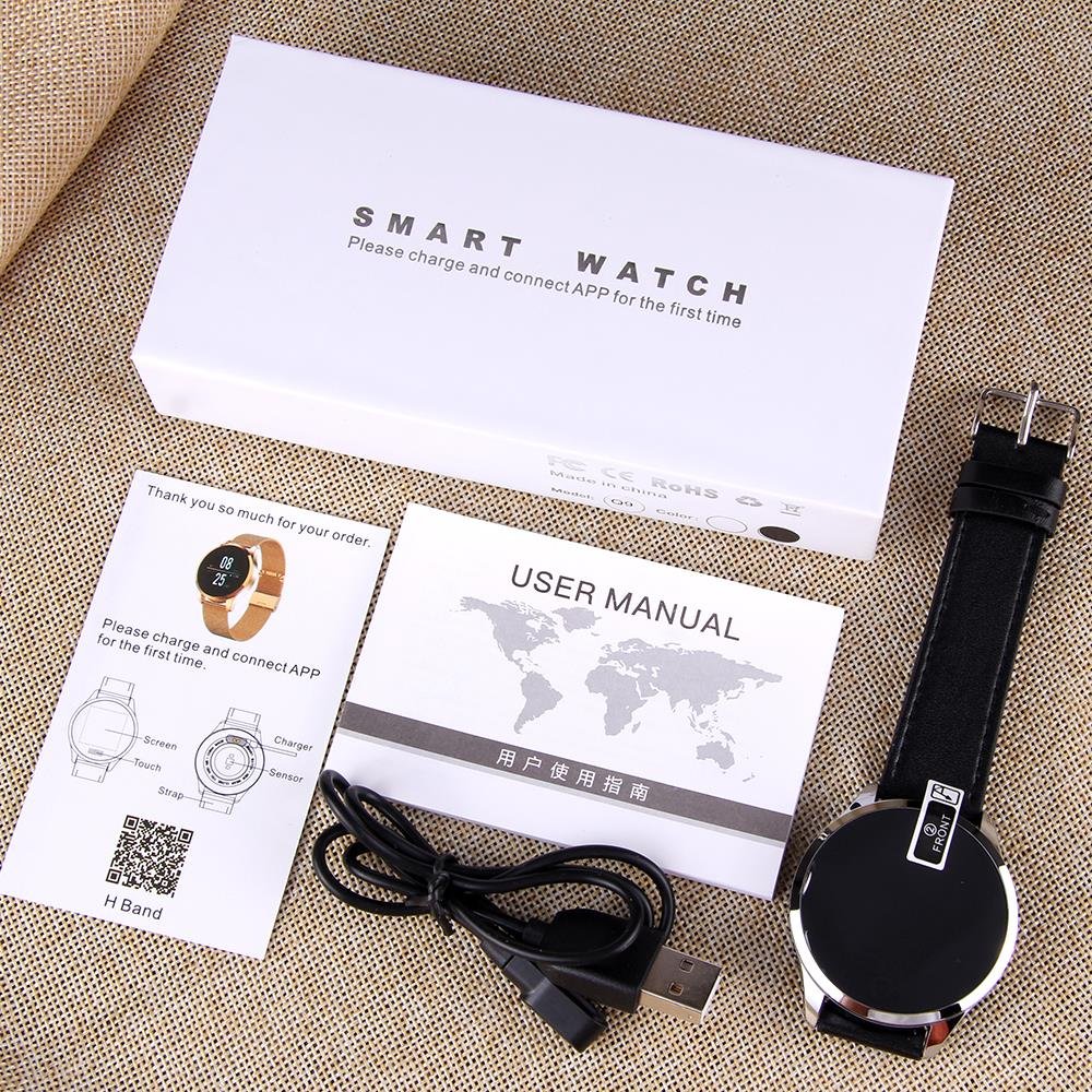 Q8 Smart Watch Women Waterproof Heart Rate Monitor Ladies Watch Sport Fitness Tracker IP67 Smartwatch For Android iOS