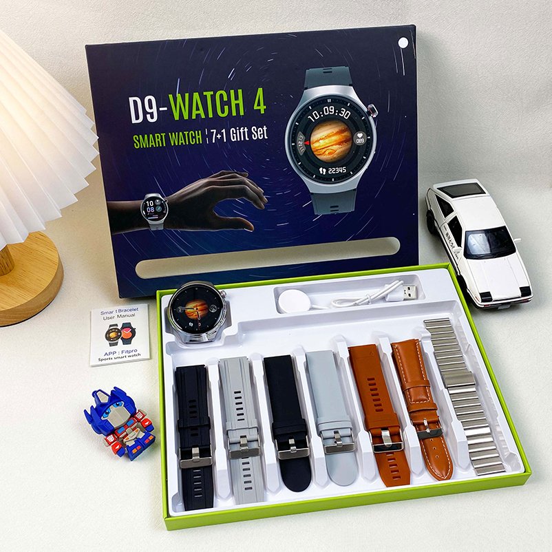 Smart watch ultra d9-watch d11 7 in 1 strap t800 t900 ultra waterproof round shape dial connected sport smartwatch smart watch