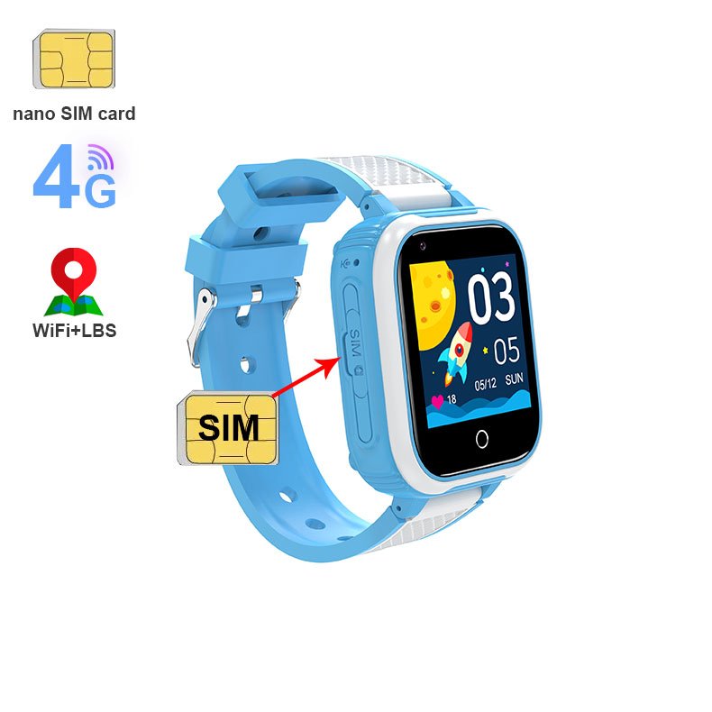 Popular Kids smart watch 4G SIM card video call Waterproof smart watch DH9 SOS location tracker children flashlight 7 games LT21