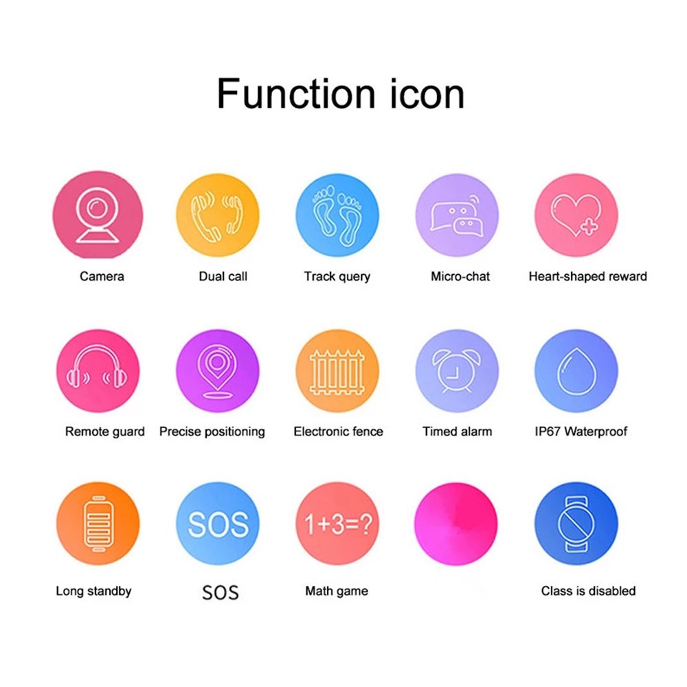ZTX HOT Q12 kids smart watch with sim card IP67 Waterproof SOS camera smartwatch phone LBS tracker watch children OEM/ODM