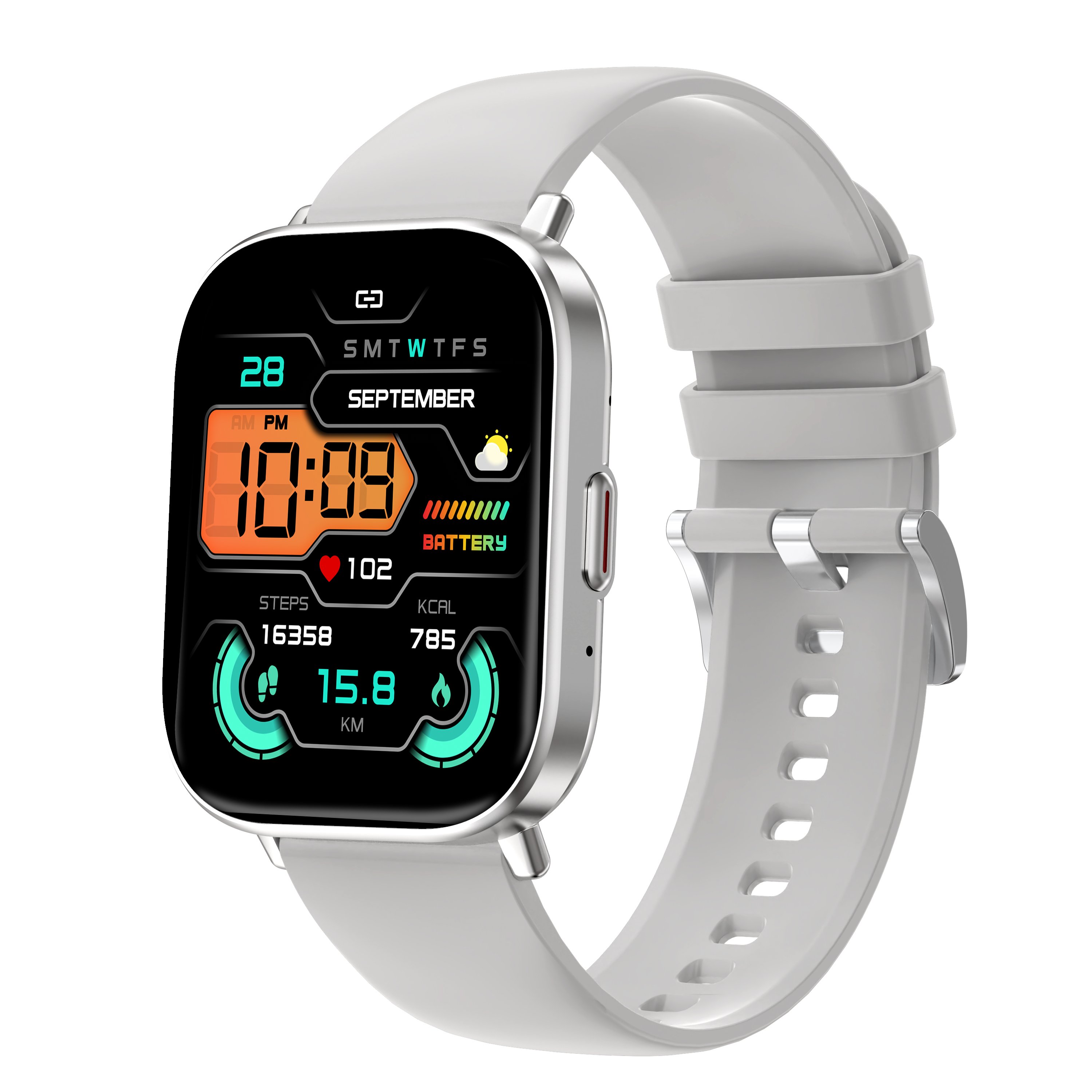 G127 smartwatch BT Call heart rate Blood pressure oxygen fitness tracker reloj inteligente Dafit app 123 sport modes smart watch