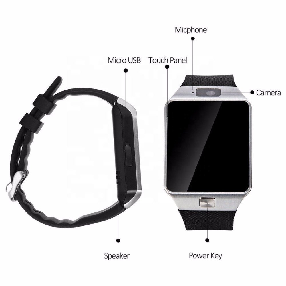 Hot selling DZ09 Smart Watch Phone + Camera SIM SLOT For Android IOS Phones