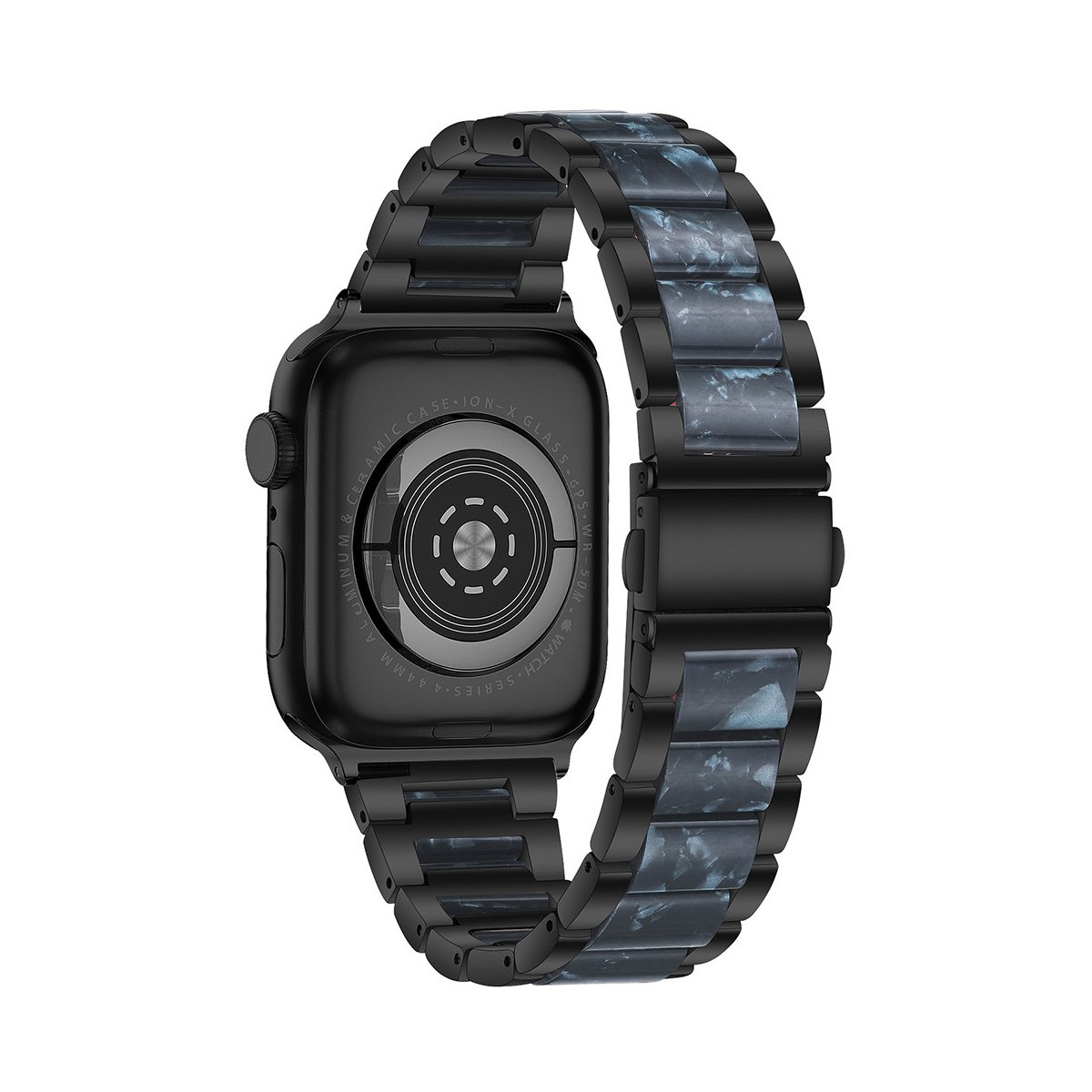 Stamor High End Resin+Metal Hybrid Watch Band for Apple Watch Breathable Luxury 2023 Smart Watch Band Accessories for Ultra