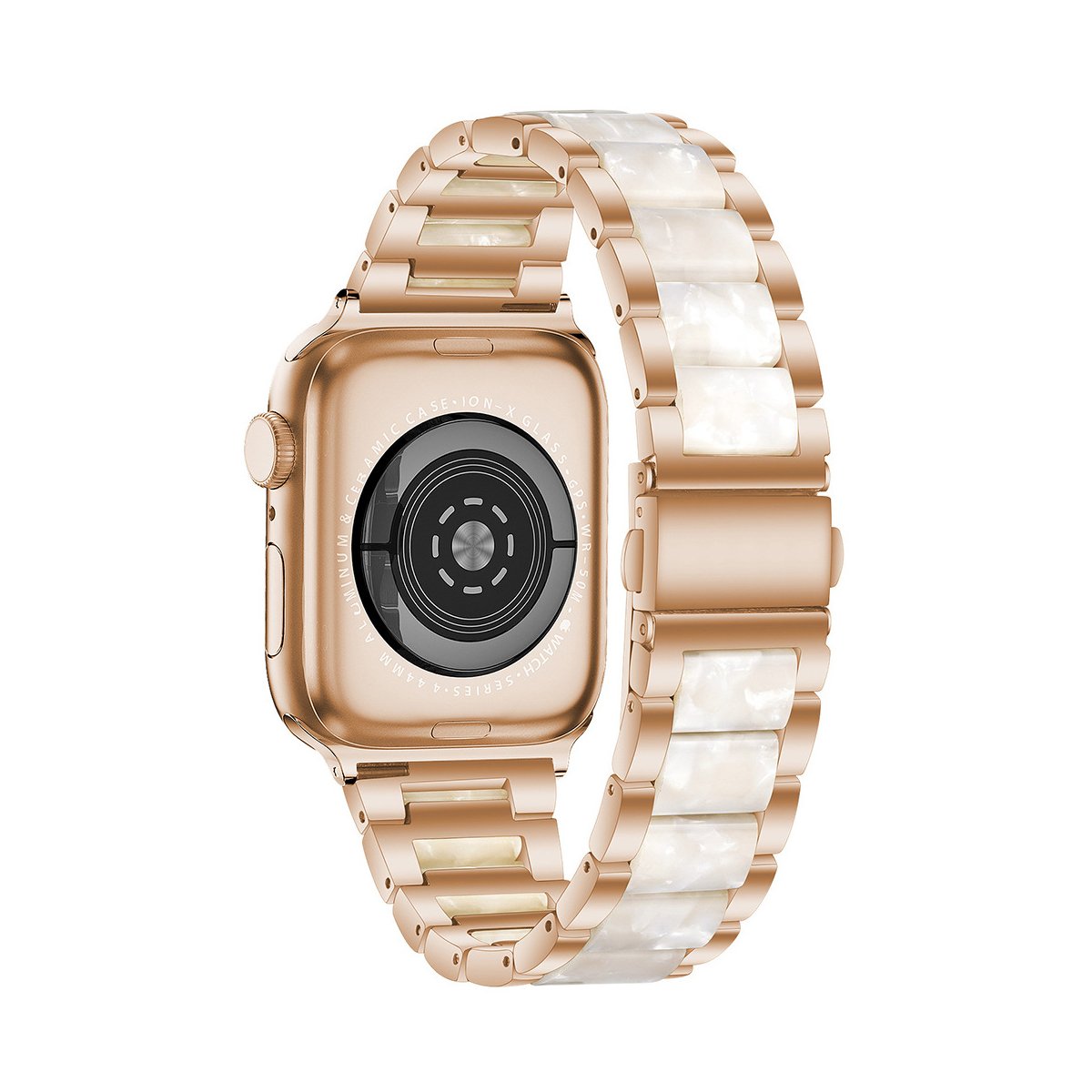 Stamor High End Resin+Metal Hybrid Watch Band for Apple Watch Breathable Luxury 2023 Smart Watch Band Accessories for Ultra