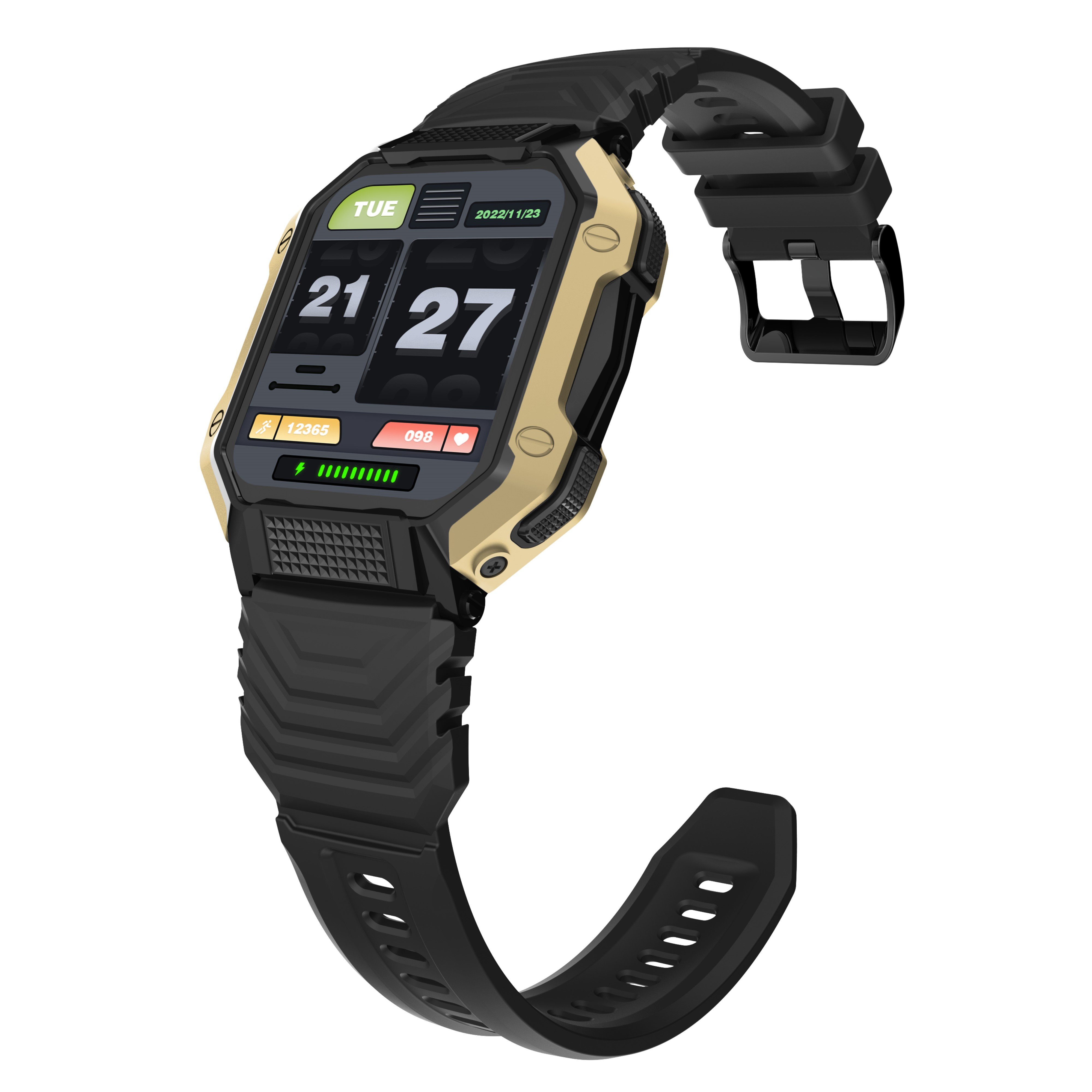 Latest shock resistant dustproof new shark smartwatch AI voice fire hotsell sport boltting outdoor rugged shark smart watch