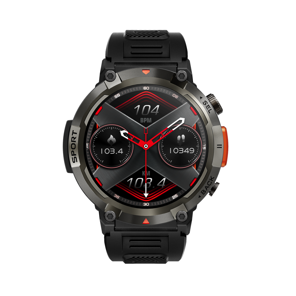 New Smartwatch S100T 1.45 Inch TFT HD Screen BT 5.0 Flashlight Night Sports Fitness Bracelet Smart Watches For Men