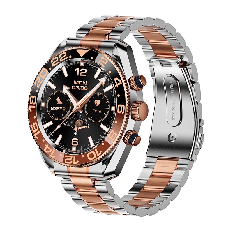 Luxury Health Fitness Tracker Sport smart watch AW35 1.28inch Screen BT Call Dial Sport Modes Business Men AW35 smartwatch