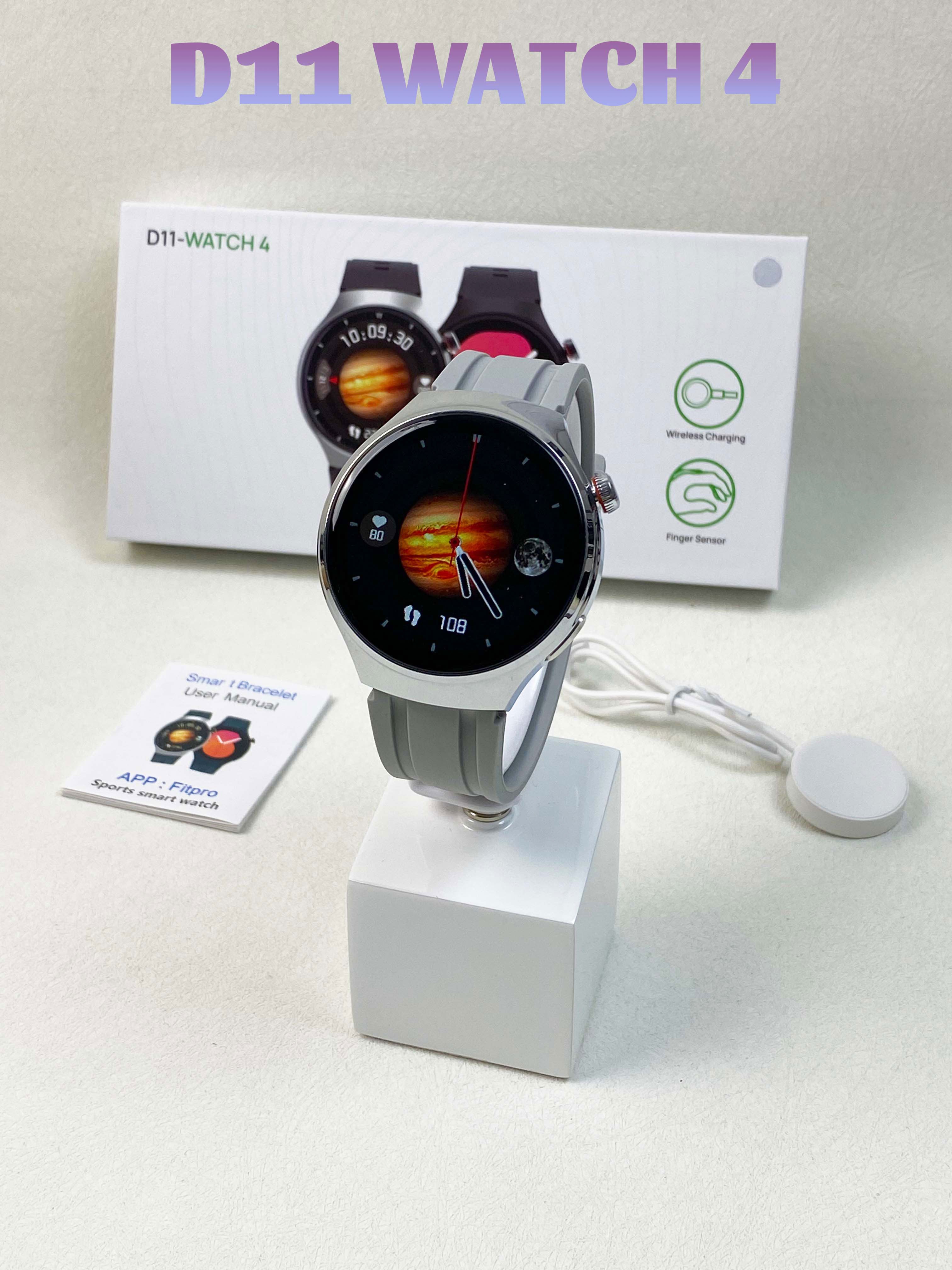 Vidhon D11 round smart watch IP67 waterproof smartwatch with Heart rate monitor wireless charging