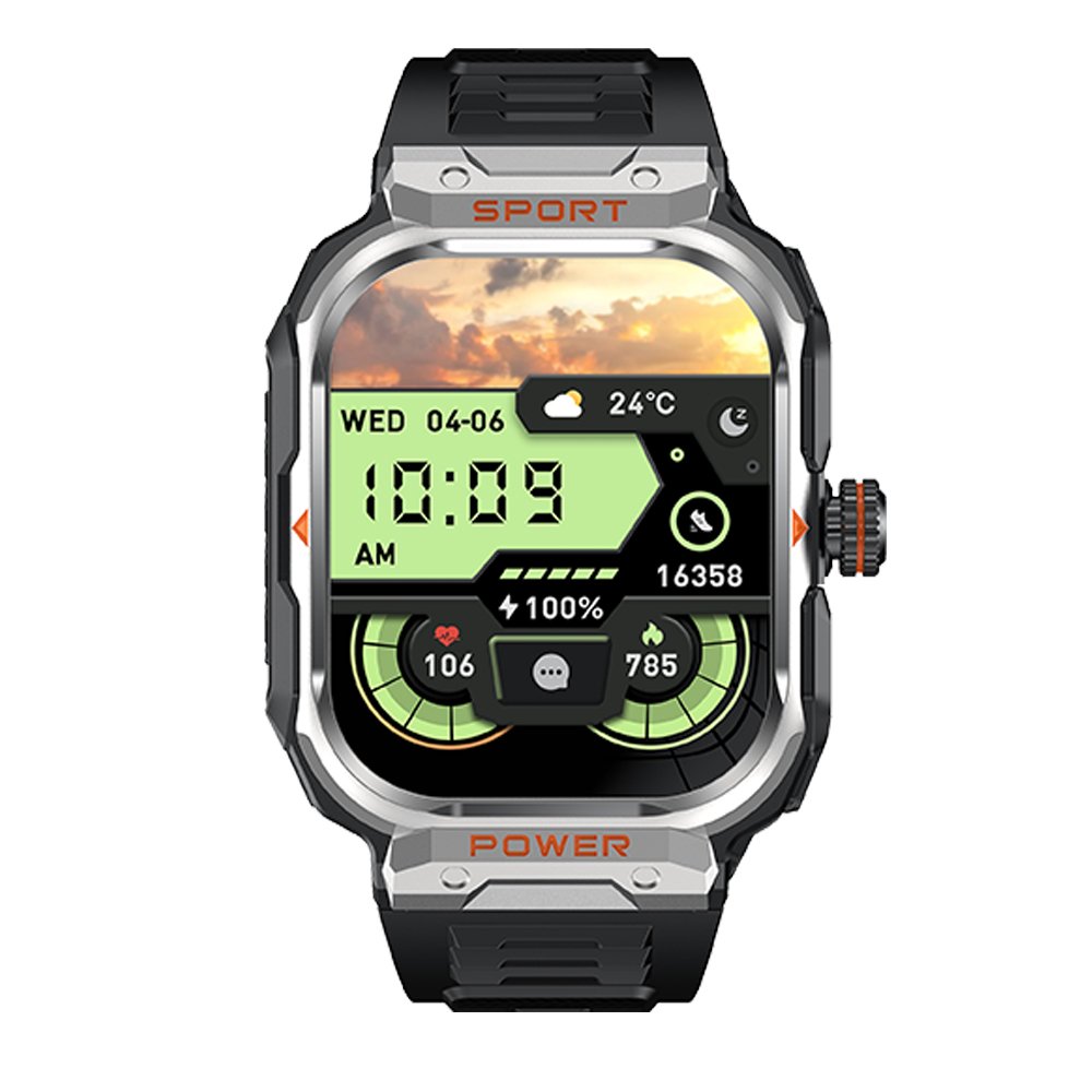 2024 GT55 Smart watch 2.01Inch TWS for Earphones Blood Oxygen Heart Rate Sleep Monitoring Sport smart watches for Men