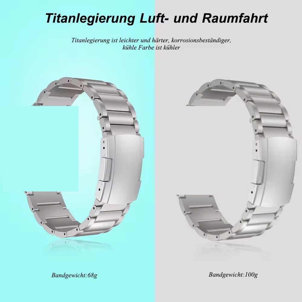 High Quality Smart Watch Band Three Bead Titanium Alloy Watch Band Bracelet For Apple Watch 10/9/8 7/6/5/4/3/2/1/SE WristBands
