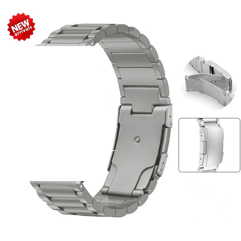High Quality Smart Watch Band Three Bead Titanium Alloy Watch Band Bracelet For Apple Watch 10/9/8 7/6/5/4/3/2/1/SE WristBands