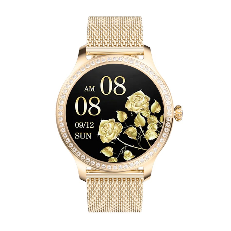 LINWEAR Lady Watches Luxury Design 2024 LW105 Smart Watch Women Rose Gold Sports Fitness Smartwatch Women