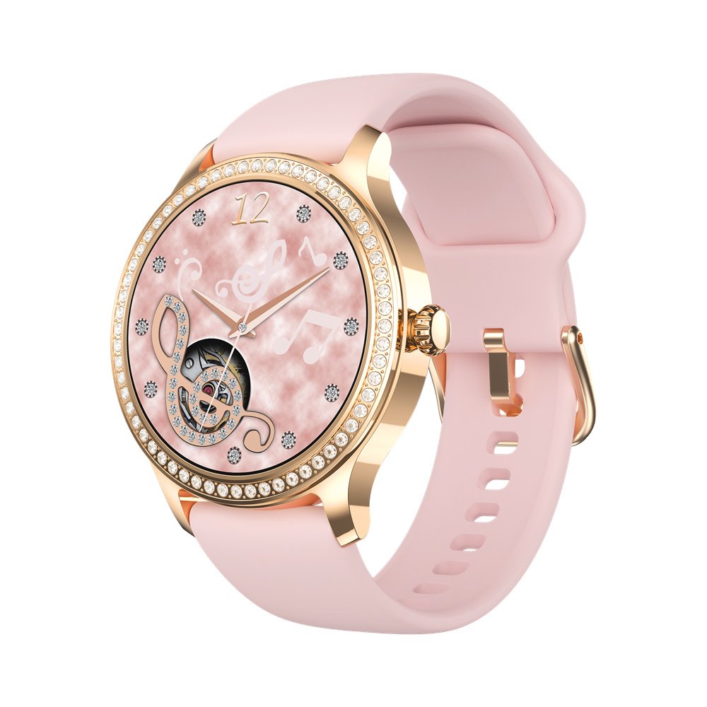 LINWEAR Lady Watches Luxury Design 2024 LW105 Smart Watch Women Rose Gold Sports Fitness Smartwatch Women