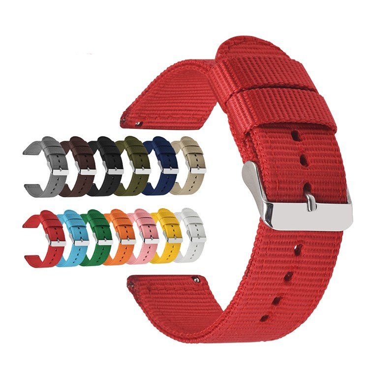 Nylon Watch Strap Quick Release Replacement Wristband Watch Bands 18mm 20mm 22mm 24mm Canvas Smart Watch Straps for Samsung