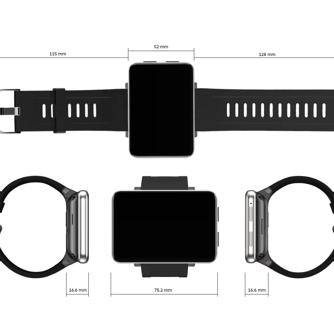 2022 New Smart Watch Men 4G Android Camera 2080 mAh Battery Wifi GPS Big Screen Smartwatch for Android iOS