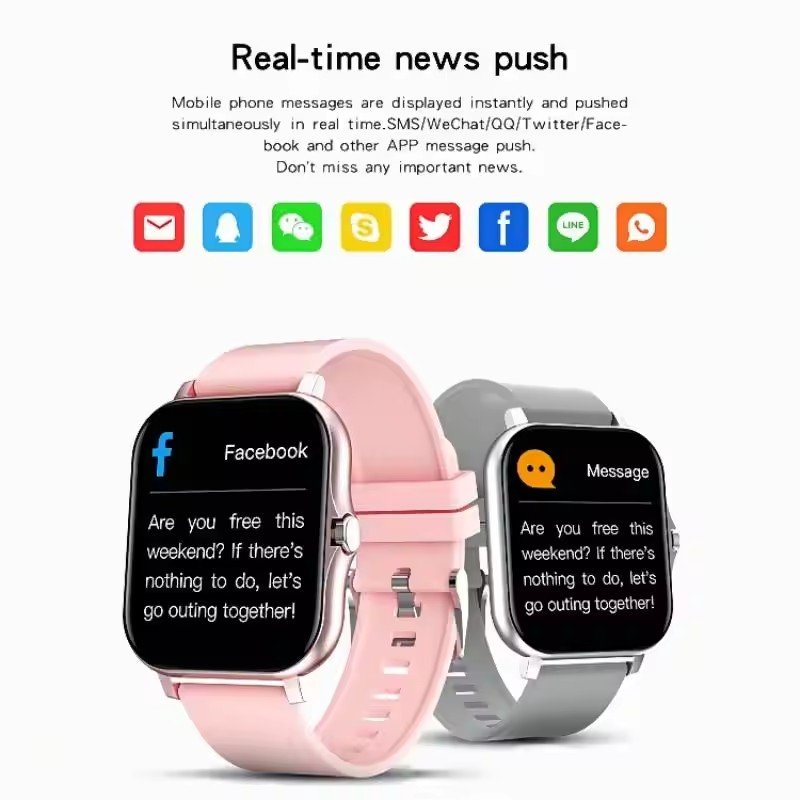 Y13 Smart Watch Full Screen Touch Fitness Tracker Call Online Intelligent Women Smart Watch