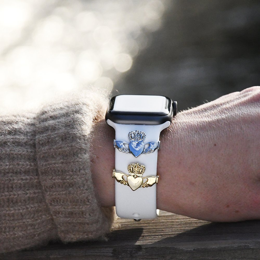 Watch Band Charm Personalized, Smart Watch Metal Accessory, Gift for Mom, Fathers, Best friend