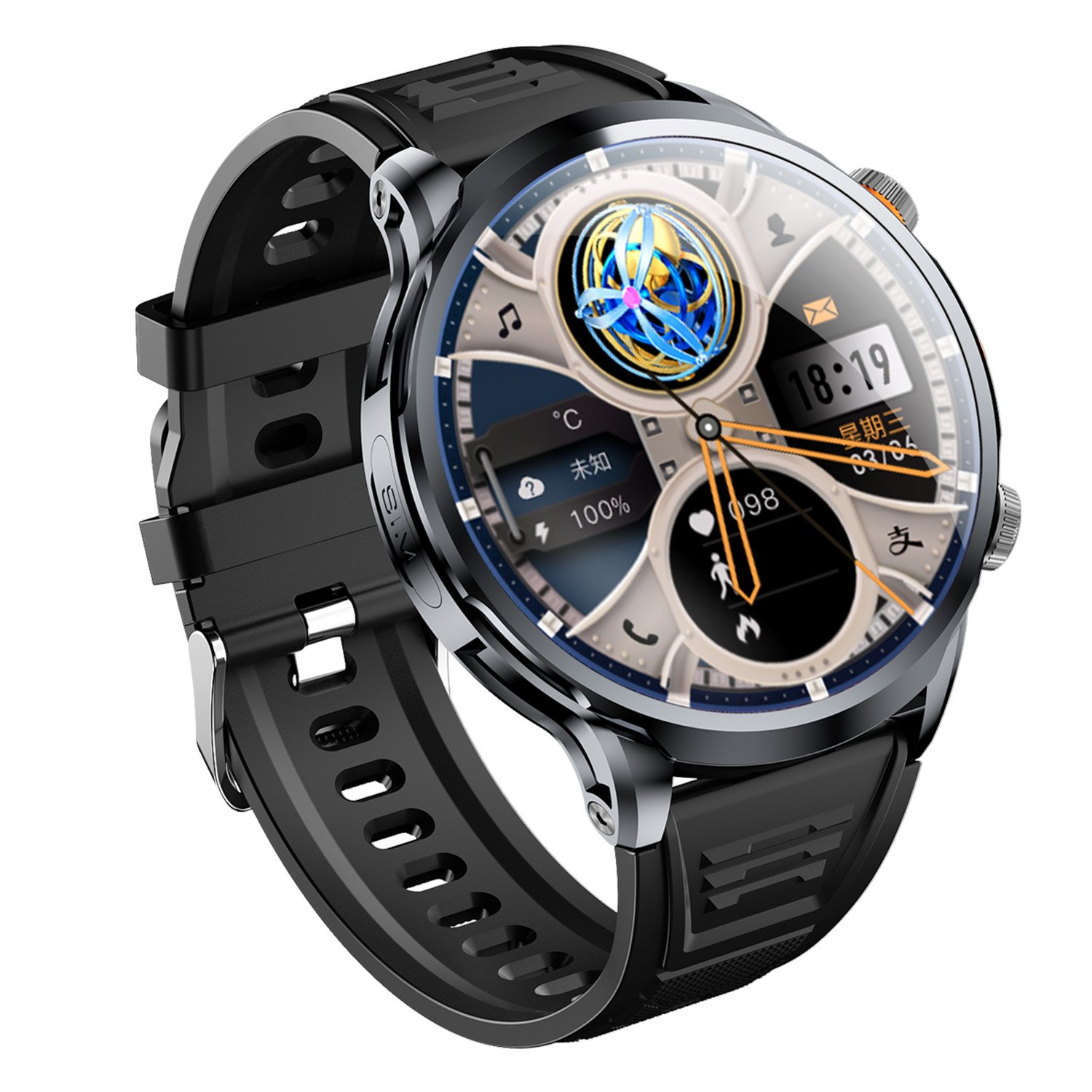 1.95inch Screen Smartwatch Waterproof Memory 3+32G Android 8.1 Video Call GPS 4G Smart Watch H18