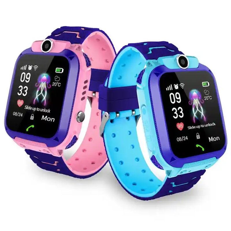 Wholesale Q12 Waterproof Kids Smart Watch Baby 2G SIM Card Clock Call Location Tracker watch SOS Antil-lost Smartwatch