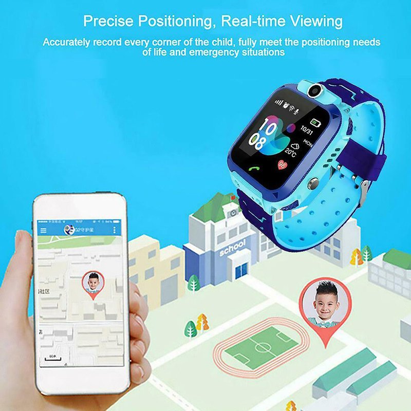 Wholesale Q12 Waterproof Kids Smart Watch Baby 2G SIM Card Clock Call Location Tracker watch SOS Antil-lost Smartwatch