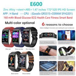 E600-ECG-blood-glucose-smart-watch-band-