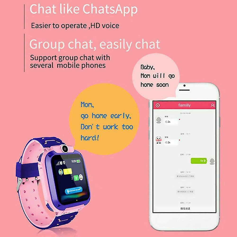 Q12 Kids Watch 1.44 inch LBS Positioning IP67 Anti-lost Smart Watch Tracker SOS SIM Call GSM SIM Xmas Gifts For Child Kids Q12
