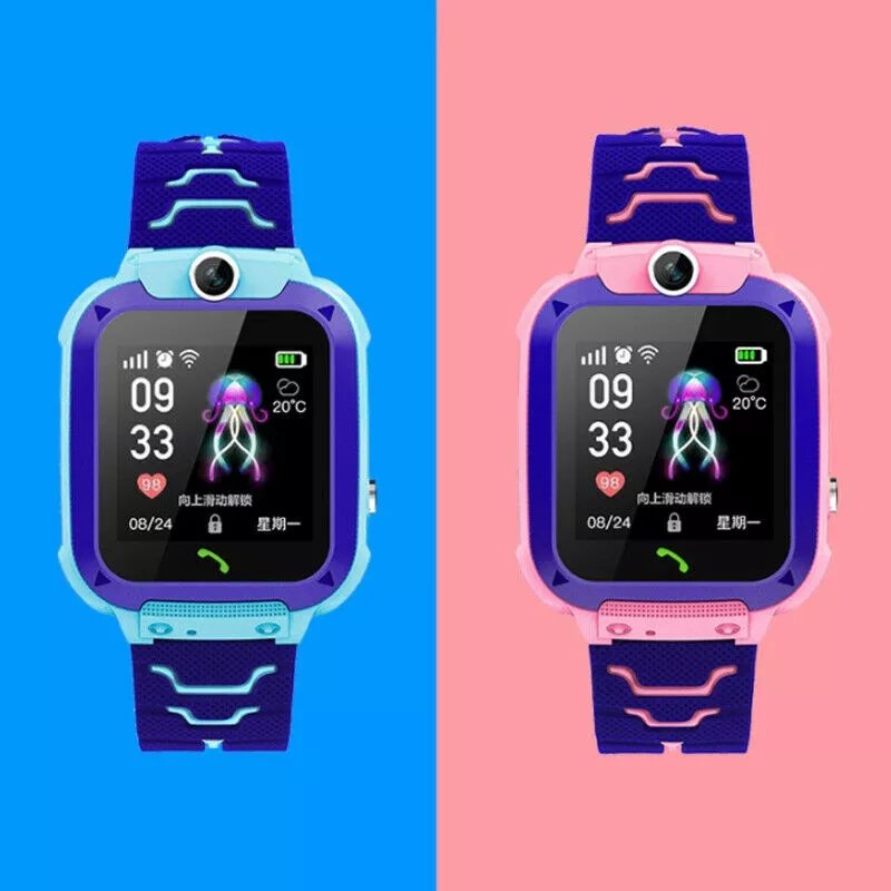 Q12 Kids Watch 1.44 inch LBS Positioning IP67 Anti-lost Smart Watch Tracker SOS SIM Call GSM SIM Xmas Gifts For Child Kids Q12