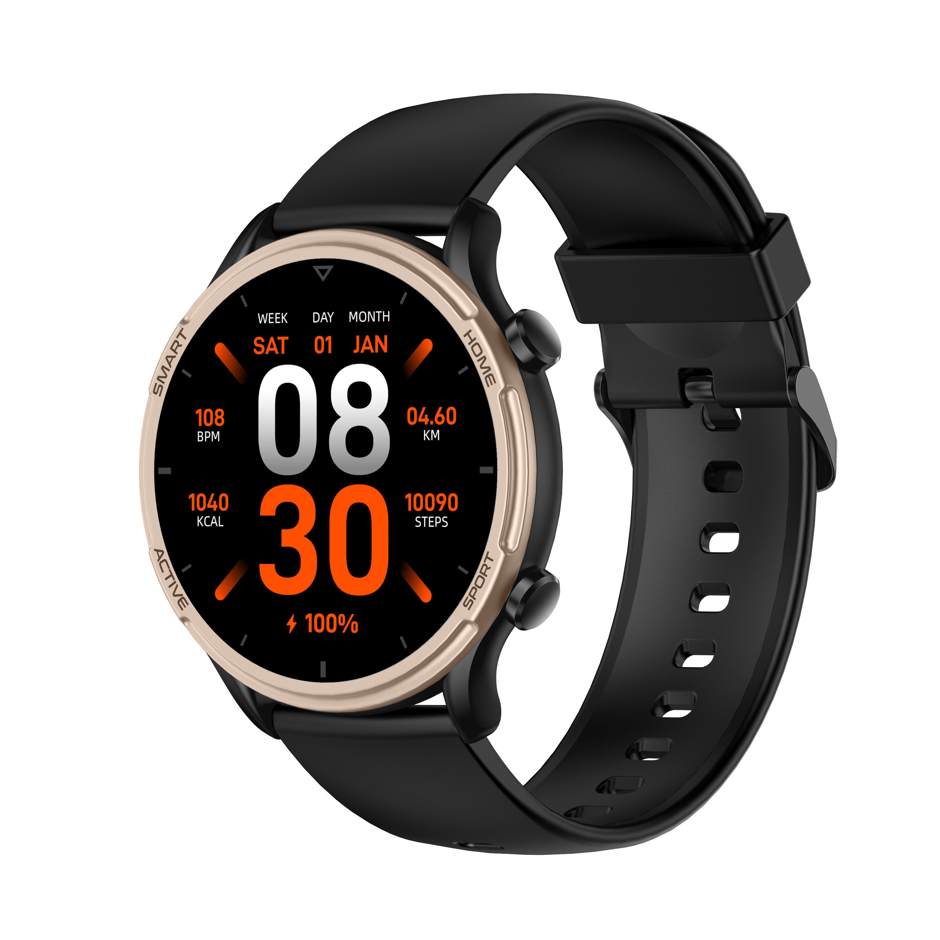 heart rate sports mode waterproof big screen rugged rohs reloj smart watch hombre correas para gold smart watch for women