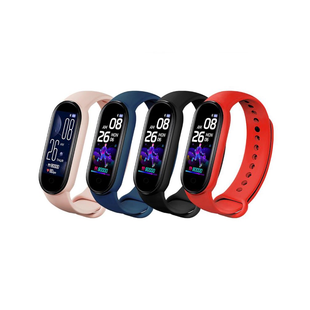 M5 Smart Bracelet Heart Rate Blood Pressure Health Waterproof Smart Watch with Pedometers Wristband Fitness Tracker