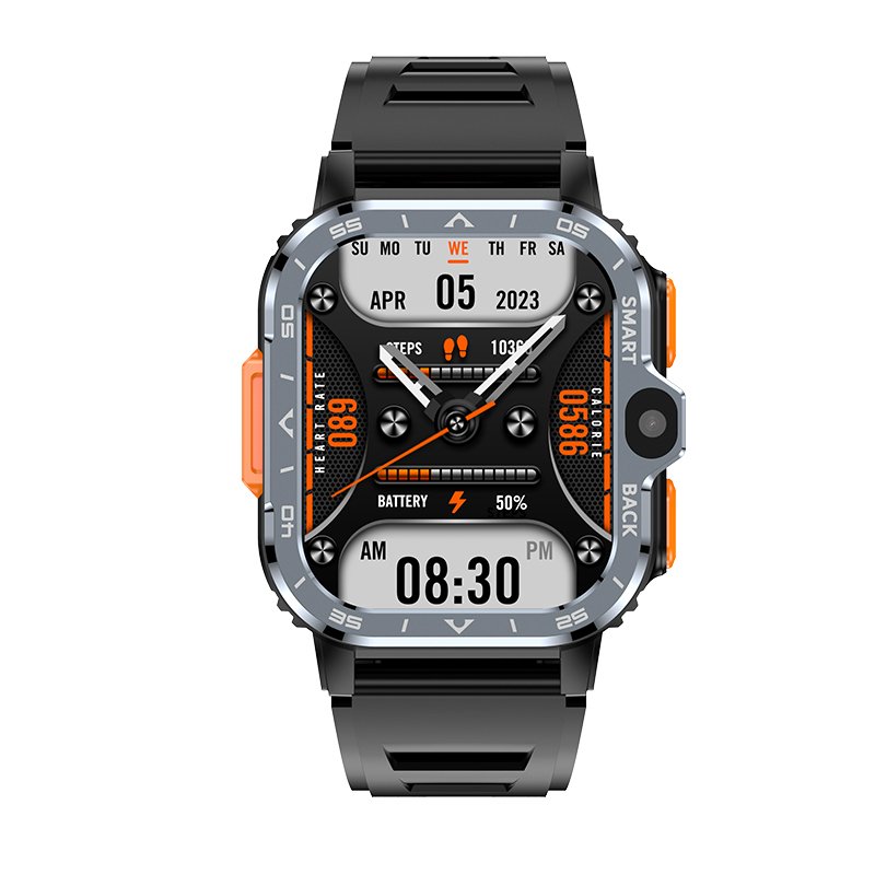 PGD 4G Smart Watch 2024 16GB or 64GB GPS Sport Men Sim Card Android Phone Smartwatch Dual Camera 2.03 Inch Video Call 800Amh
