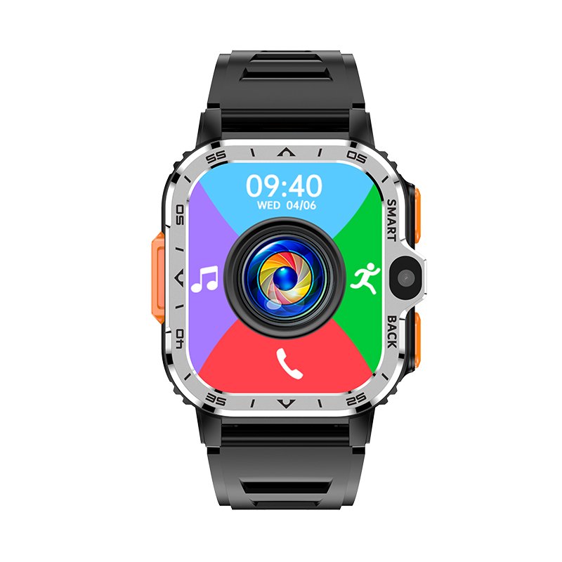 PGD 4G Smart Watch 2024 16GB or 64GB GPS Sport Men Sim Card Android Phone Smartwatch Dual Camera 2.03 Inch Video Call 800Amh