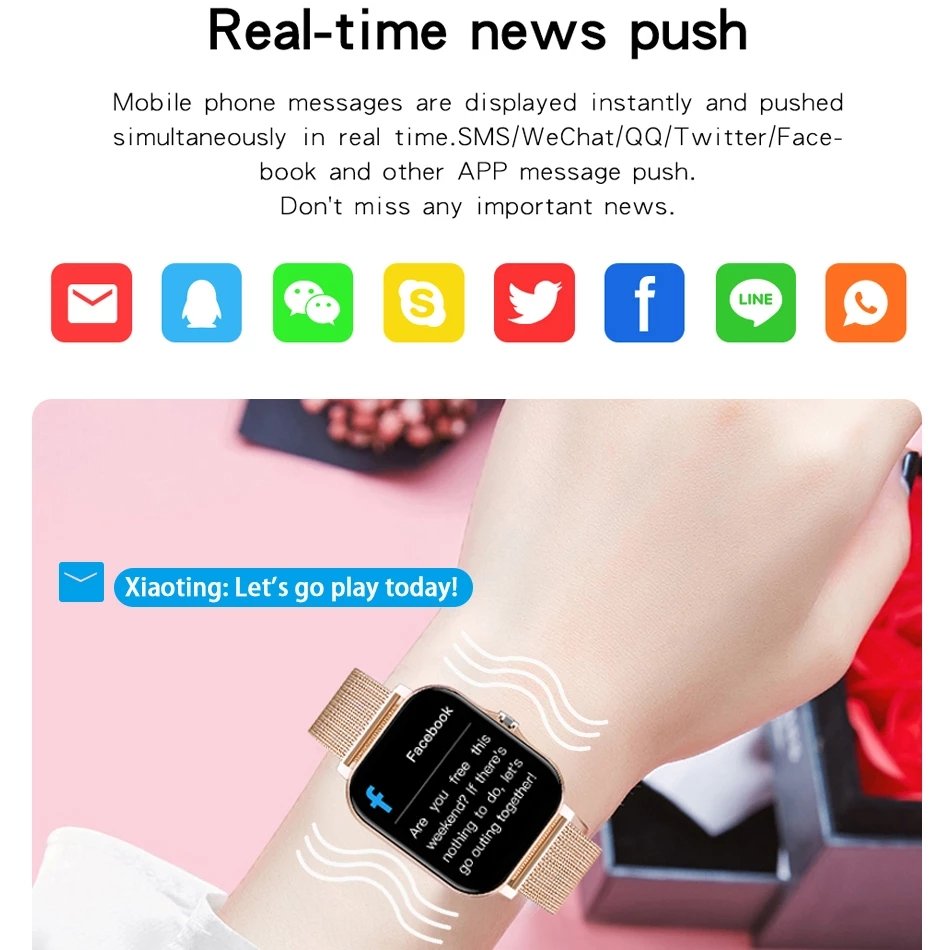 LIGE New Hot Dial Call Smart Watch Men Women Music Control Heart Rate Monitor Full Touch screen Smartwatch wearable devices