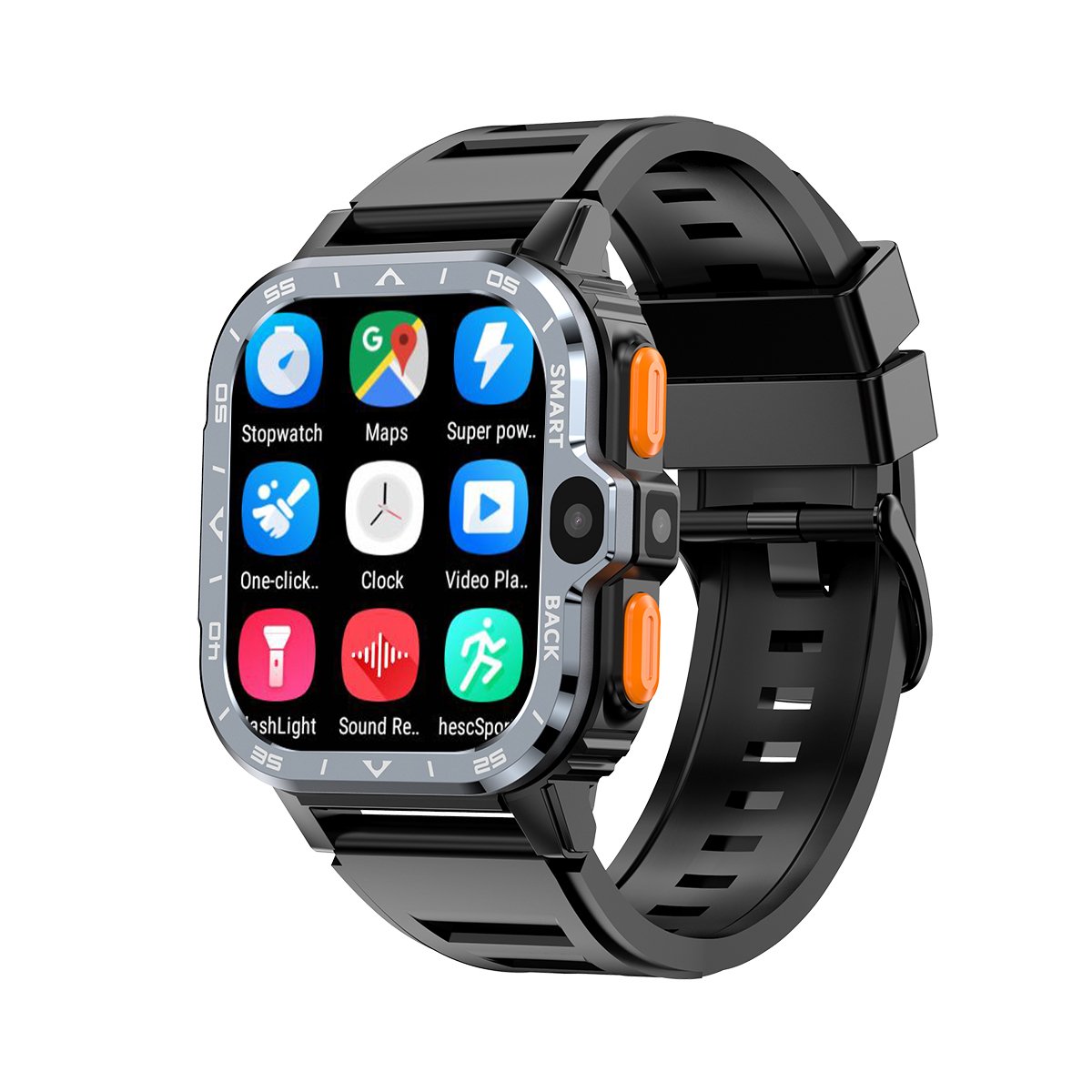 Maxtop 1.99 Inch HD Ips 4g Android Sport Smart Watches with Sim Card Android Ios for Men Women
