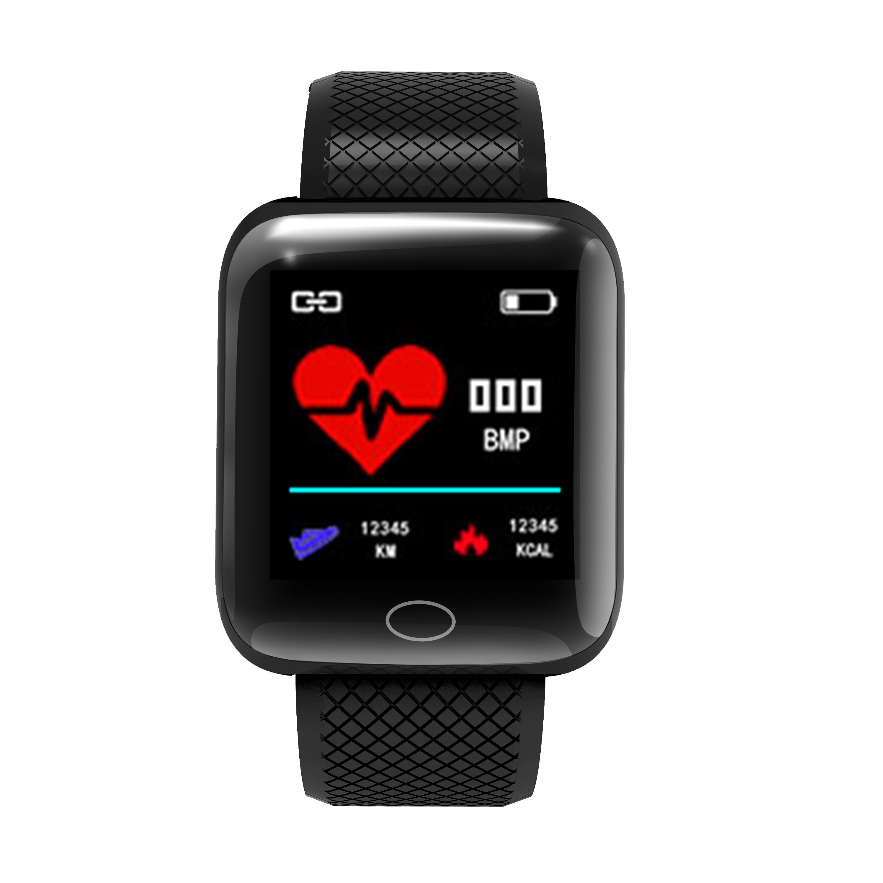 Yuniq T500 Plus Blood Pressure Sport Wristband Fitness D13 Smart Watch 116 Plus