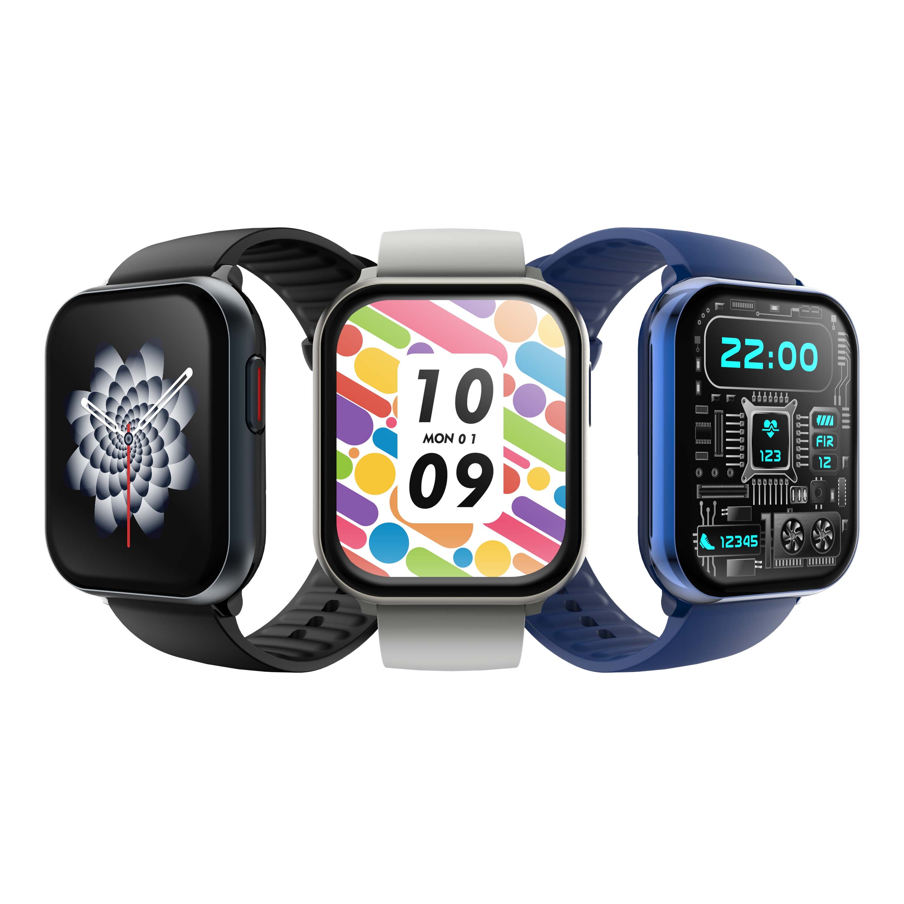 IP68 Waterproof android big screen Screen Smartwatch Sports Body Temperature Blood Pressure Pedometer Smart Watch