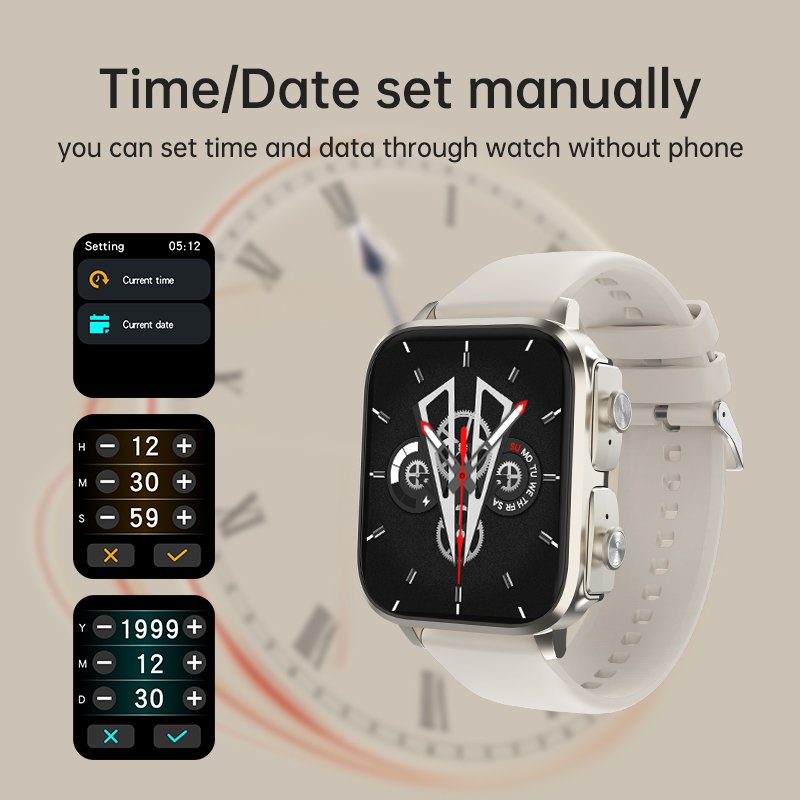 Newly Version Ultra Wifi Sports Men Ladies 2 en 1 Earbuds Earphones Smart Watch