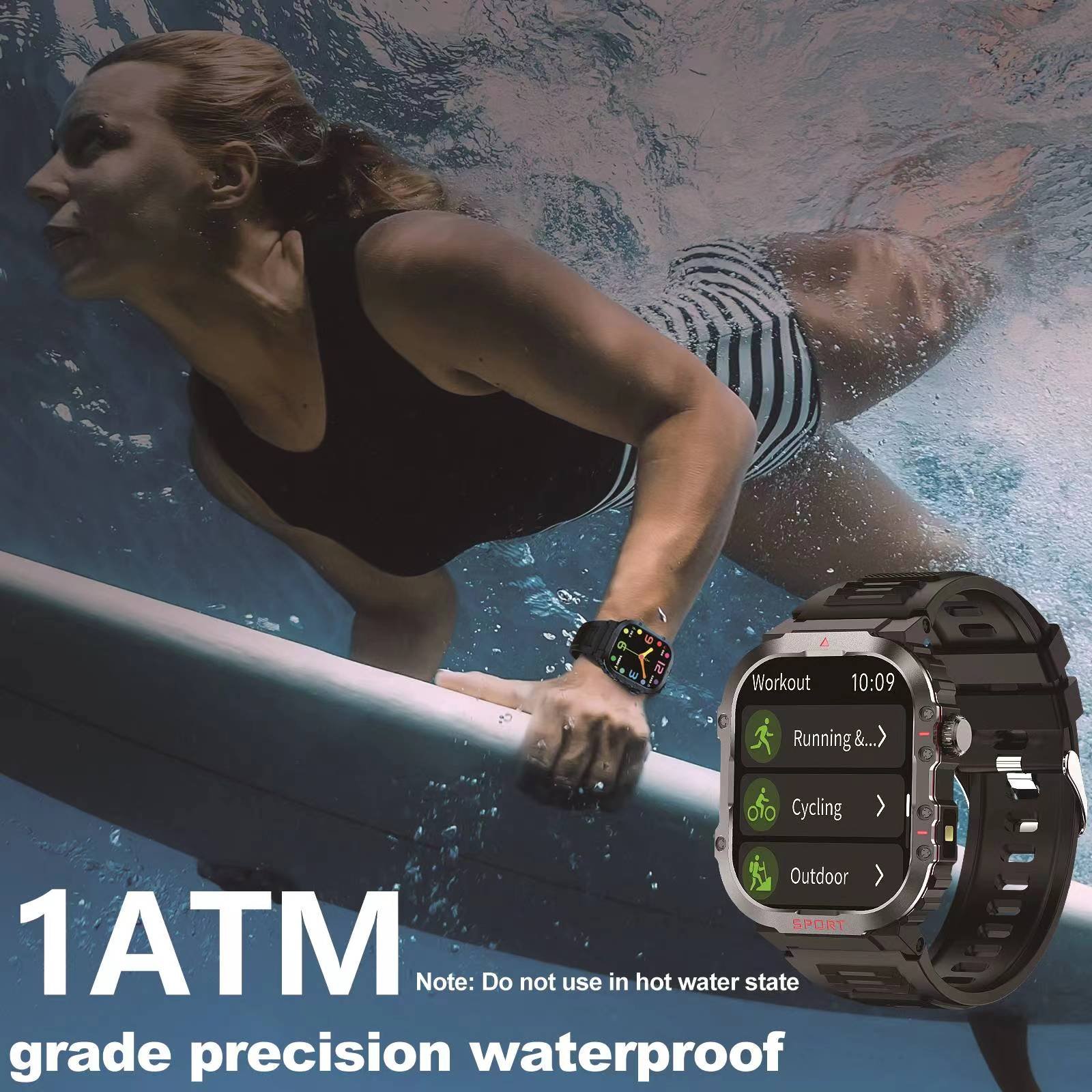 H08 smart watch for men Heart Rate Fitness Tracker Reloj Compass flashlight montre connecte Smart watch 2024 high quality