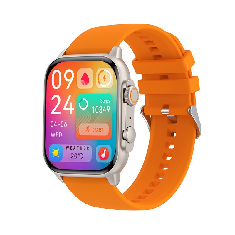 AMOLED Smart Watch HK95 with Square HD Screen Heart Rate Blood Pressure Monitor BT Calling Smartwatch for Men Women 2023