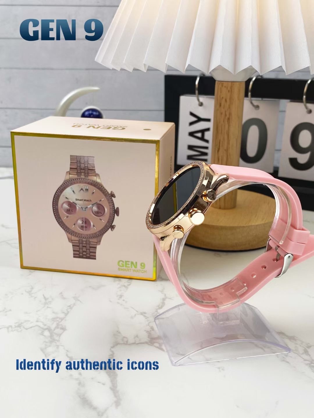 GEN9 Ladies Diamond Luxury Smartwatch For Women Heart Rate Blood Pressure Sports Gen9 Smart watch