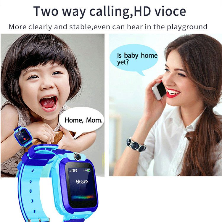 Q12 Kids Smart Watch Sos Camera Smartwatch Phone LBS Tracker Watch with Sim Card IP67 Waterproof for Children 10 Electronic TFT